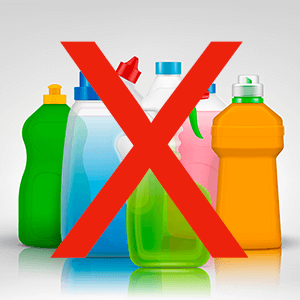 avoid chemical cleaners